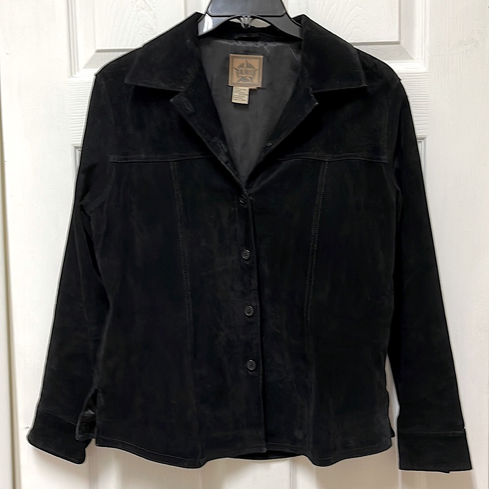 Beautiful black suede jacket